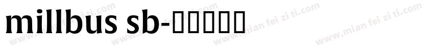 millbus sb字体转换